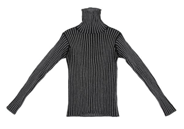 Y's Wool Blend Turtleneck Rib Knit Sweater Size M