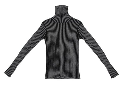Y's Wool Blend Turtleneck Rib Knit Sweater Size M