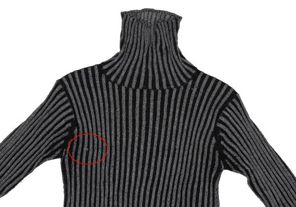 Y's Wool Blend Turtleneck Rib Knit Sweater Size M