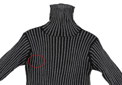 Y's Wool Blend Turtleneck Rib Knit Sweater Size M