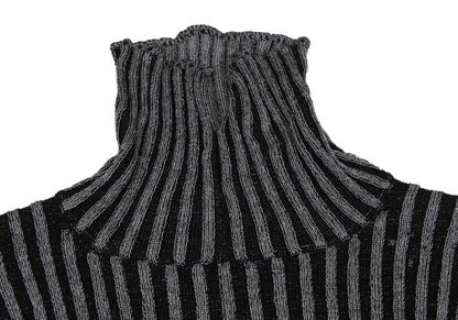 Y's Wool Blend Turtleneck Rib Knit Sweater Size M