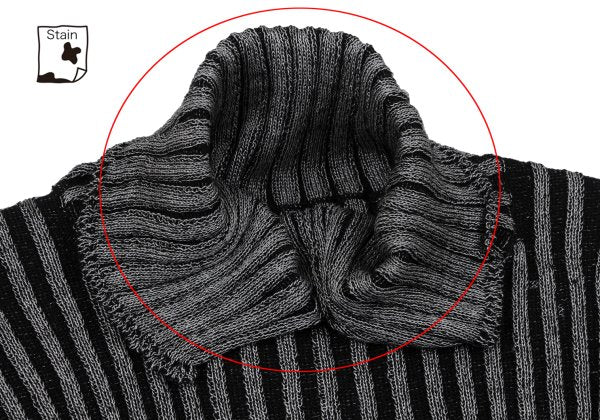 Y's Wool Blend Turtleneck Rib Knit Sweater Size M