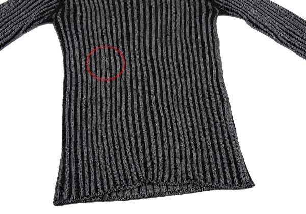 Y's Wool Blend Turtleneck Rib Knit Sweater Size M