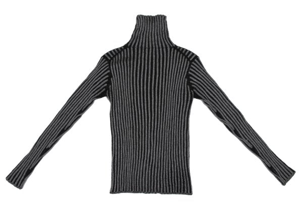 Y's Wool Blend Turtleneck Rib Knit Sweater Size M