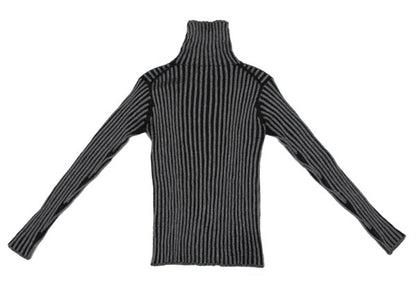 Y's Wool Blend Turtleneck Rib Knit Sweater Size M