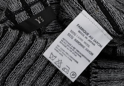 Y's Wool Blend Turtleneck Rib Knit Sweater Size M