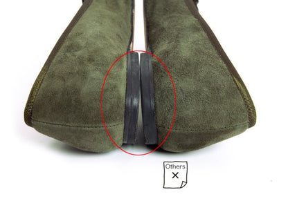 PELLICO Suede Ballet Flats Green Size 36 (23cm)