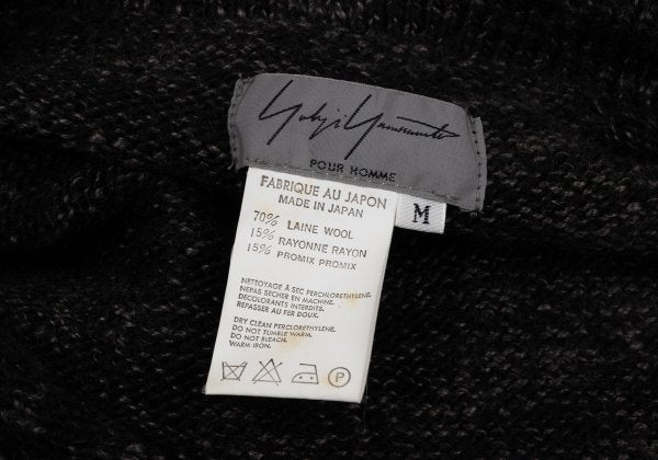 Yohji Yamamoto POUR HOMME Blended Wool 2B Jacket Gray Size M