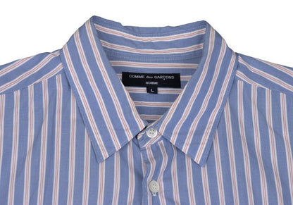 COMME des GARCONS HOMME Cotton Stripe Line Tape Shirt Size L