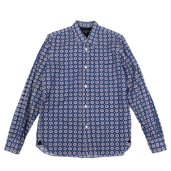 COMME des GARCONS HOMME Cotton Rayon Shirt Blue Size L