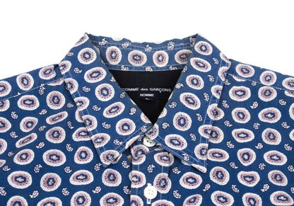 COMME des GARCONS HOMME Cotton Rayon Shirt Blue Size L