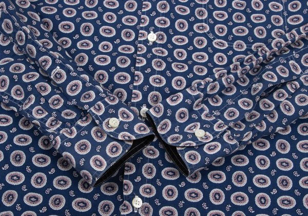 COMME des GARCONS HOMME Cotton Rayon Shirt Blue Size L