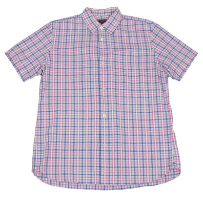 COMME des GARCONS HOMME Cotton Check Short Pink Multi Shirt Size L