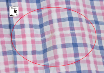 COMME des GARCONS HOMME Cotton Check Short Pink Multi Shirt Size L