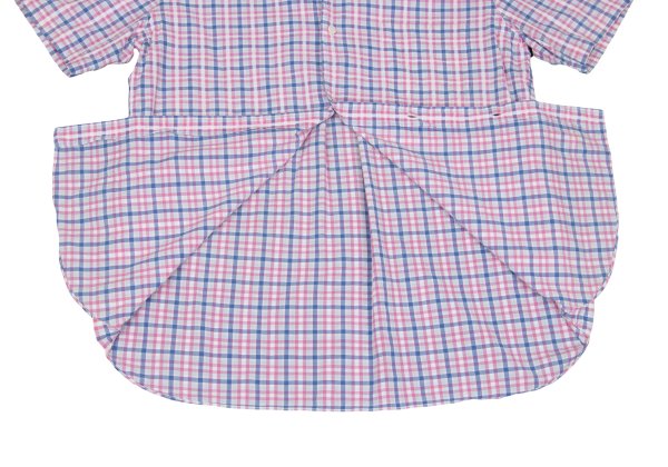 COMME des GARCONS HOMME Cotton Check Short Pink Multi Shirt Size L