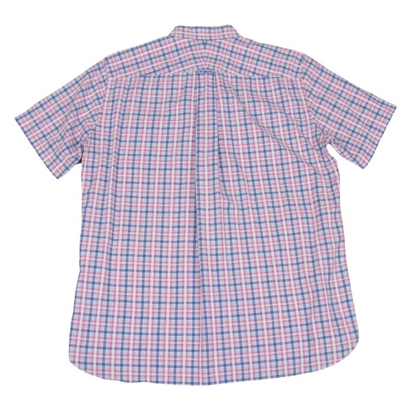 COMME des GARCONS HOMME Cotton Check Short Pink Multi Shirt Size L