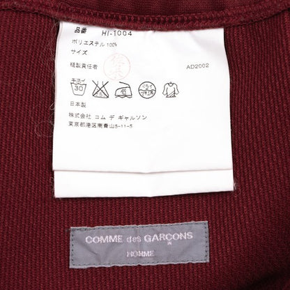 COMME des GARCONS HOMME Side Line Track Pants Red Sweatpants Size M