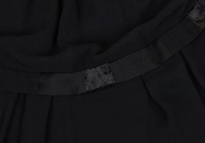 sunao kuwahara Velour Sheer Tiered Blouse Black Size M
