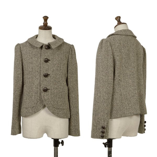 sunao kuwahara Beige Wool Nep Tweed Jacket Size M