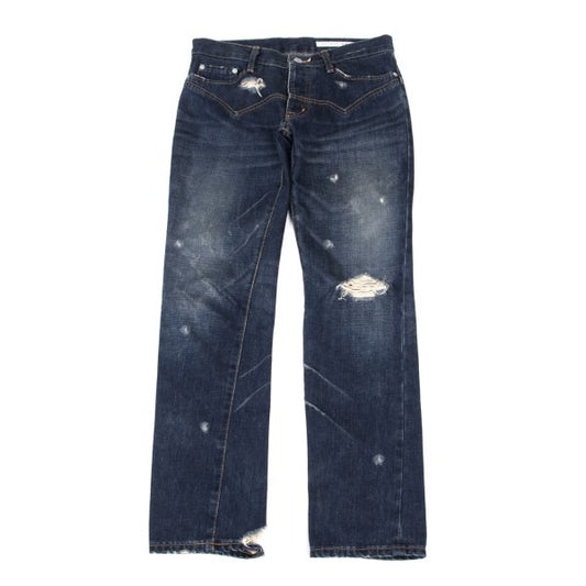 sunao kuwahara Western Yoke Distressed Jeans Indigo Size S