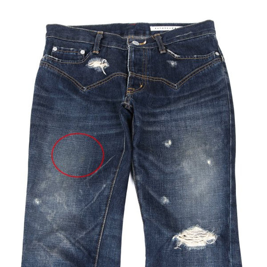 sunao kuwahara Western Yoke Distressed Jeans Indigo Size S