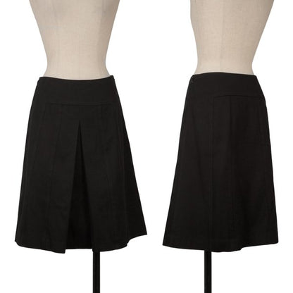 Paul Smith BLACK Cotton A-Line Skirt Black Size 38