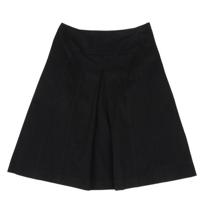 Paul Smith BLACK Cotton A-Line Skirt Black Size 38