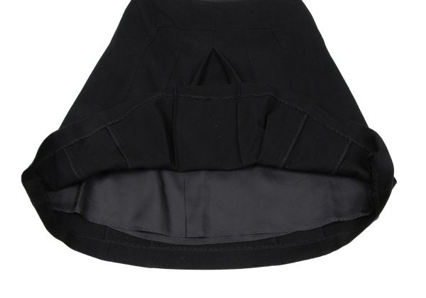 Paul Smith BLACK Cotton A-Line Skirt Black Size 38