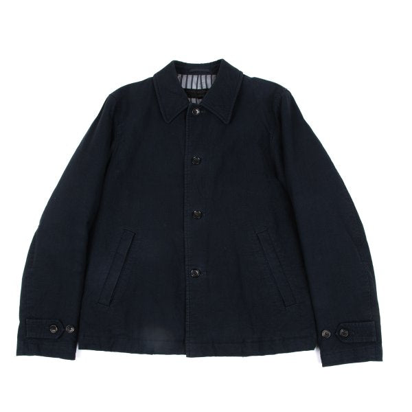COMME des GARCONS HOMME Wrinkle Cotton Padded Navy Size M