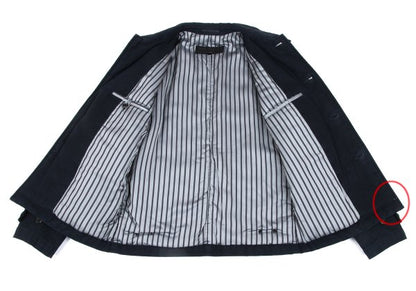 COMME des GARCONS HOMME Wrinkle Cotton Padded Navy Size M