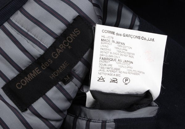 COMME des GARCONS HOMME Wrinkle Cotton Padded Navy Size M