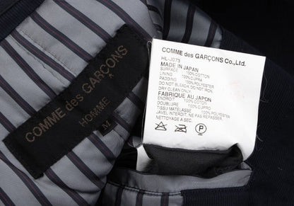 COMME des GARCONS HOMME Wrinkle Cotton Padded Navy Size M