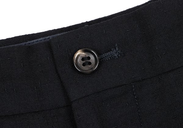 COMME des GARCONS HOMME Nep Grid Weave Pants Black Size S