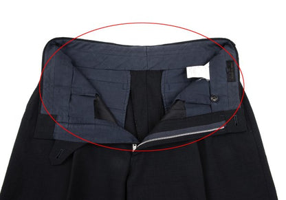 COMME des GARCONS HOMME Nep Grid Weave Pants Black Size S