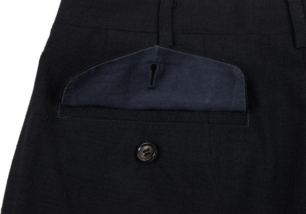 COMME des GARCONS HOMME Nep Grid Weave Pants Black Size S