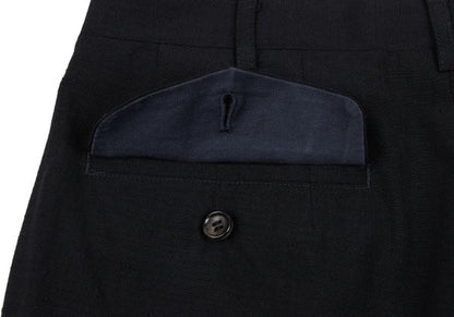 COMME des GARCONS HOMME Nep Grid Weave Pants Black Size S