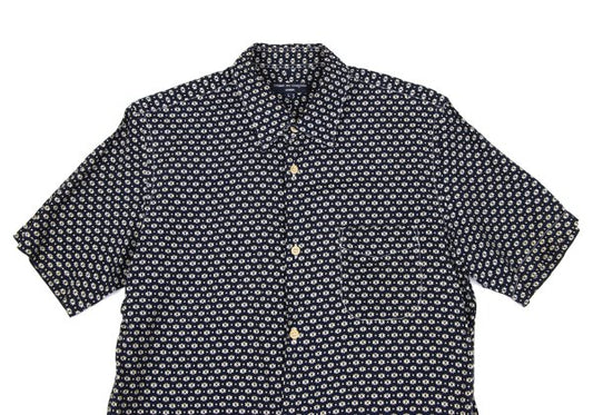 COMME des GARCONS HOMME Rayon All-Over T-Shirt Navy Size L