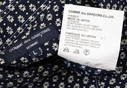 COMME des GARCONS HOMME Rayon All-Over T-Shirt Navy Size L