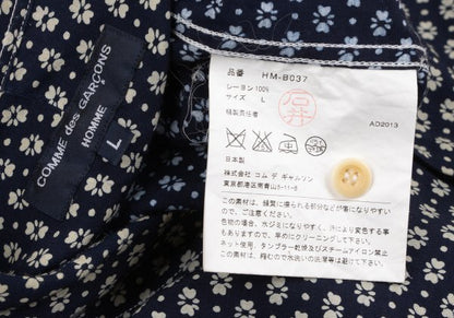 COMME des GARCONS HOMME Rayon All-Over T-Shirt Navy Size L