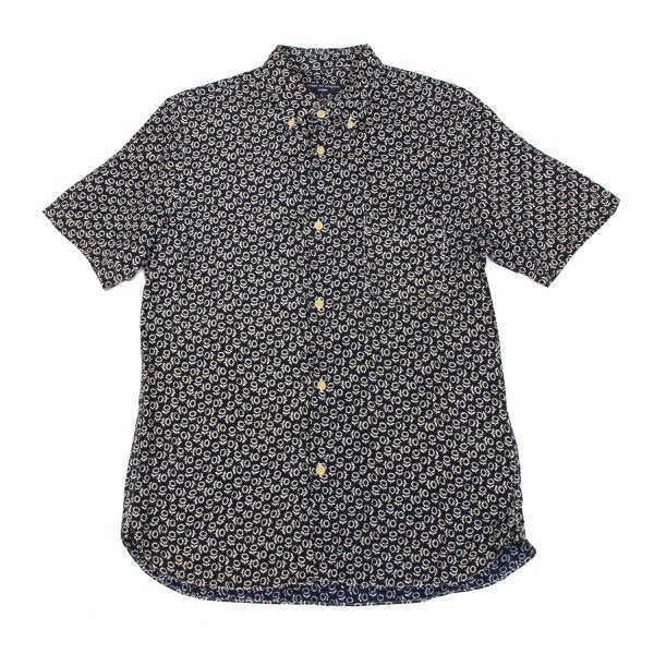 COMME des GARCONS HOMME Rayon Floral S/S Shirt Navy Size L