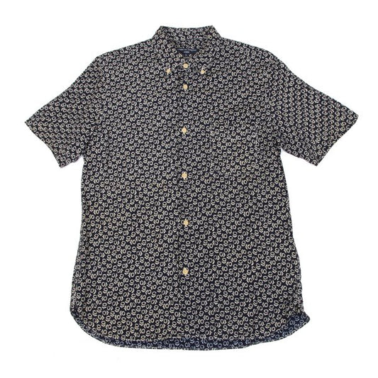 COMME des GARCONS HOMME Rayon Floral S/S Shirt Navy Size L