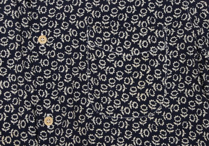 COMME des GARCONS HOMME Rayon Floral S/S Shirt Navy Size L