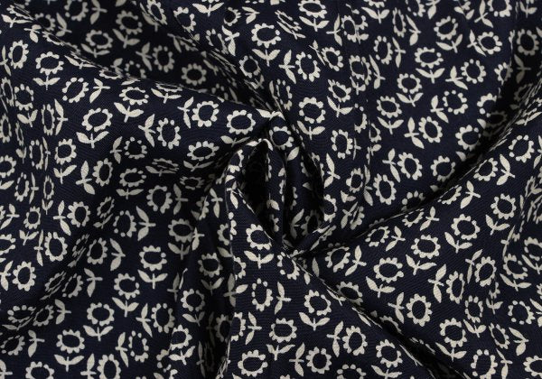 COMME des GARCONS HOMME Rayon Floral S/S Shirt Navy Size L