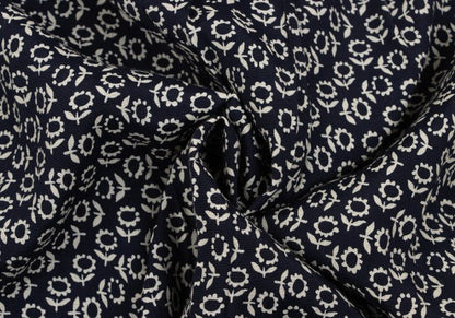COMME des GARCONS HOMME Rayon Floral S/S Shirt Navy Size L