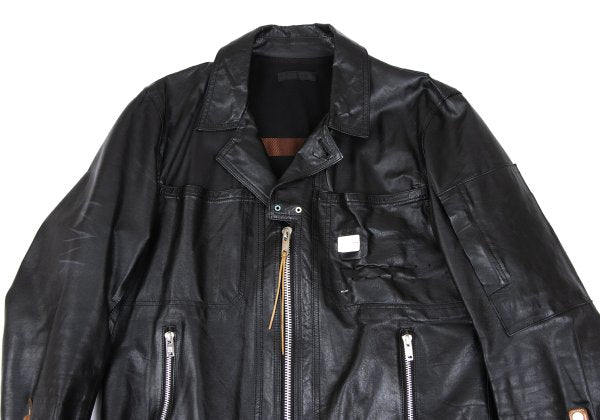 UNDERCOVER ISM 10SS Paneled Design Jacket Black Size 3