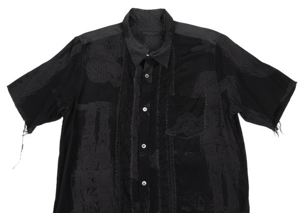 UNDERCOVER ISM SCAB 03SS Raw Edge Stitch Shirt Black Size L