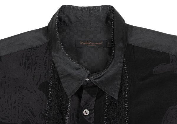 UNDERCOVER ISM SCAB 03SS Raw Edge Stitch Shirt Black Size L