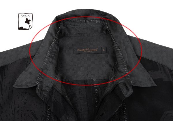 UNDERCOVER ISM SCAB 03SS Raw Edge Stitch Shirt Black Size L
