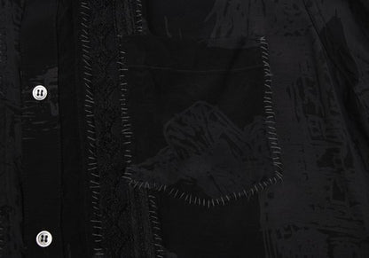 UNDERCOVER ISM SCAB 03SS Raw Edge Stitch Shirt Black Size L