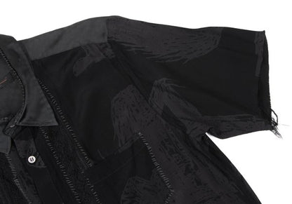 UNDERCOVER ISM SCAB 03SS Raw Edge Stitch Shirt Black Size L